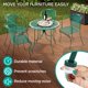 thumbnail image 2 of Protectores deslizantes cuadrados para patas de muebles de hierro forjado para patio, Shop Square, 2 of 7