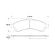 thumbnail image 3 of Pastillas Freno para auto Oldsmobile Bravada 2002-2004 Delantero, 3 of 5