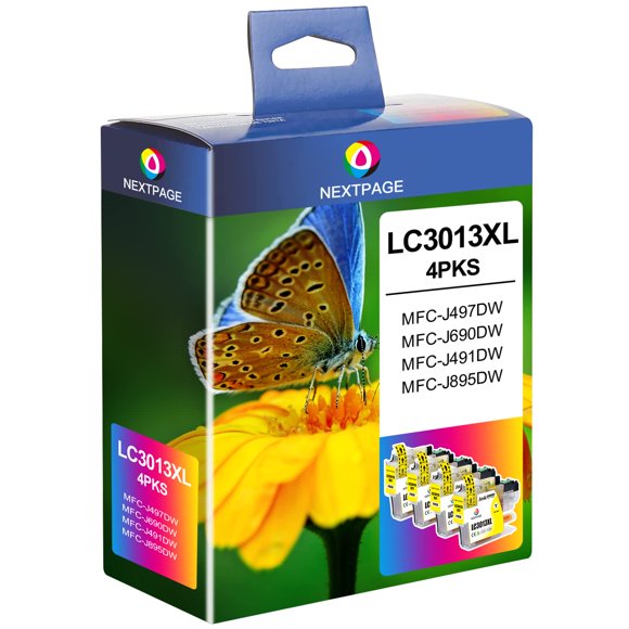 Cartuchos de tinta NEXTPAGE LC3013XL Amarillo - Paquete de 4