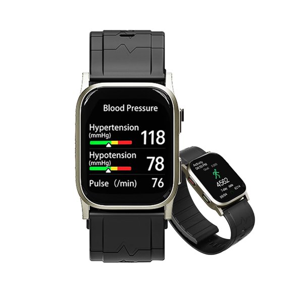 Smartwatch Jakoblife AI Presión Arterial 1.83" Metal Dorado
