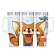 thumbnail image 1 of Pokonyan Vaso aislado de acero inoxidable con asa, diseño temático, regalo para familia, amigos y fans; incluye pajita y encaja en el portavasos estándar, 40 oz, 1 of 6