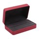 thumbnail image 3 of Caja De Almacenamiento De Anillos, Bandeja De Moda De Cuero PU, Joyero Para Dama, Anillos Múltiples, Rojo, 3 of 5