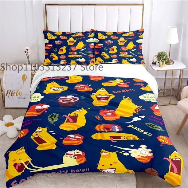 Animated LL-Larva Cartoon Poster Children Duvet Cover Set Printed Bedding Set Double Queen King Size 2/3pcsBettbezug