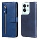 thumbnail image 1 of Funda con Cremallera para OPPO Reno 8 Pro Plus 5G, Carcasa Cartera de Cuero PU con Soporte y Tarjetero, 1 of 6