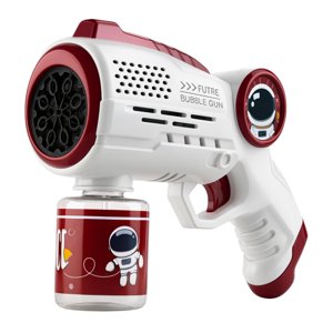 Fliperex - Pistola De Burbujas Automatica Diseño Astronauta Infantil Rojo