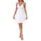 thumbnail image 1 of INSPIRE CHIC Camisón de Satén con Encaje para Mujer, Detalle de Lazo en el Escote en V, Vestido de Dormir Midi con Tirantes Ajustables M Blanco, 1 of 6