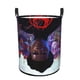 thumbnail image 1 of Miles Morales Cesta de lavandería de gran capacidad redonda con asa, bolsa para ropa sucia plegable, almacenamiento para dormitorio, baño y lavadero 44x35 cm, 1 of 6