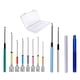 thumbnail image 1 of 12 piezas de kits de perforación de de bordado de bricolaje herramienta de artesanía de enhebradores para adultos, puntada de tapiz, principiant A, 1 of 5