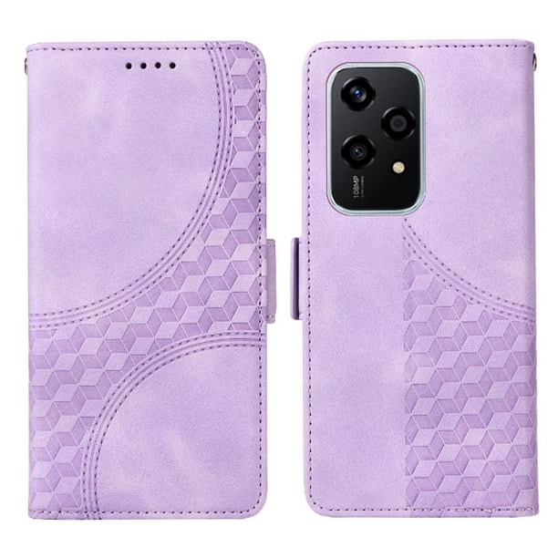 Carcasa FOXDOCK Honor 200 Lite 5G de cuero PU, diseño acolchado clásico, protección contra caídas y rayones