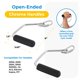 thumbnail image 3 of Accessory Total Gym - Asas de agarre cromadas con extremo abierto, negras, 3 of 8