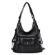 thumbnail image 1 of Women Washed PU Leather Travel Backpack Female Bagpack School Shoulder Hand Bags for Women 2024 Back Pack Mochilas Sac A Main, 1 of 3