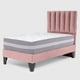 thumbnail image 2 of Cama Europea Valencia P + Respaldo Cadiz 1 PL Felpa Palo Rosa, 2 of 6