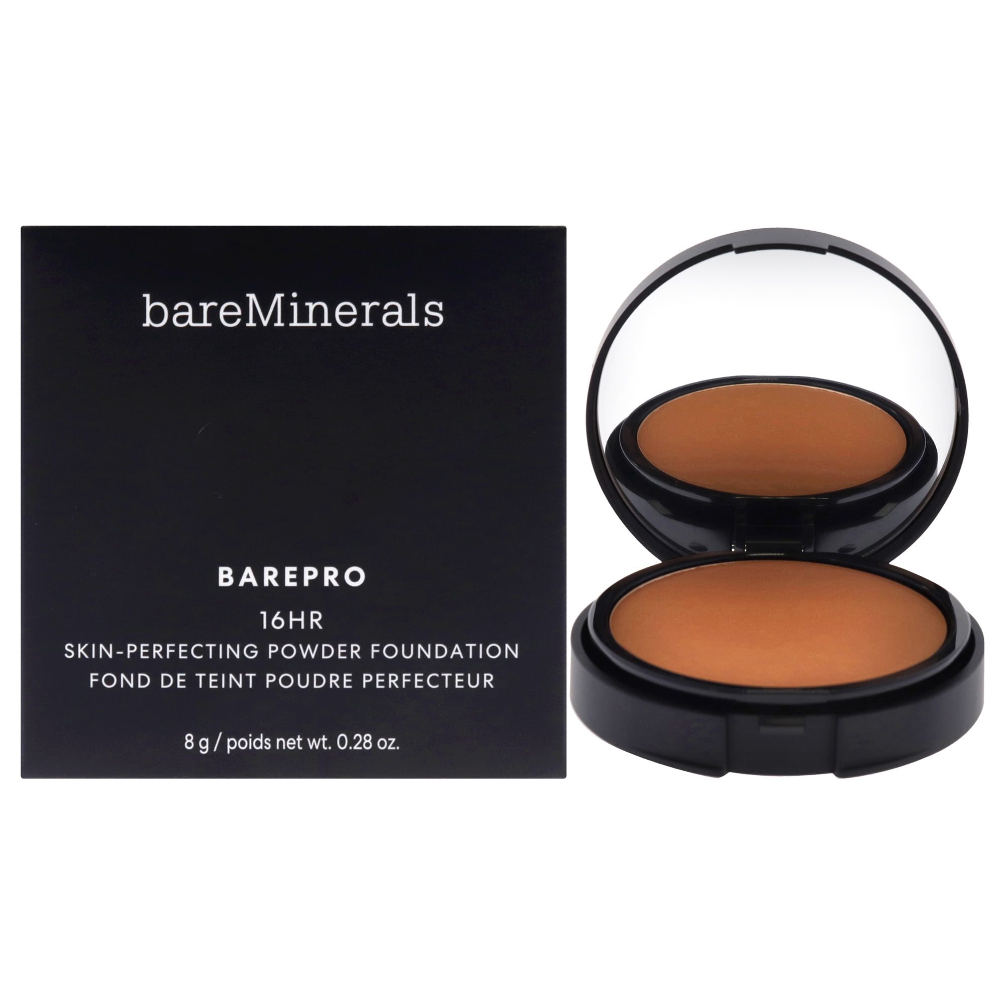 Bareminerals - Base En Polvo Perfeccionadora De La Piel Barepro De 16 Horas - 45 Medio Profundo Cálido De Para Mujeres - Base De 0.28 Oz