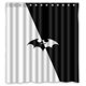 thumbnail image 1 of Cortina de ducha con diseño de Batman, juego de cortinas de baño con ganchos, tamaño 66 x 72 pulgadas, 1 of 3