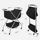 thumbnail image 2 of Carrito de lavandería STORAGE MANIAC plegable de 65 litros con ruedas, color negro, 2 of 9