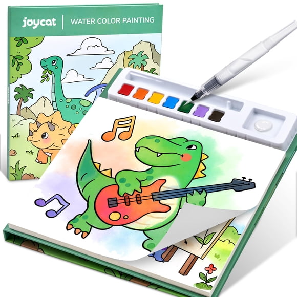 Libro de pintura con agua JoyCat Dinosaurios y Vehículos