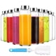 thumbnail image 1 of Botellas de agua de vidrio Luxfuel Clear 530 ml con tapa de acero inoxidable x10, 1 of 6