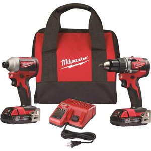 Kit Combinado De Taladro/Destornillador De Impacto Milwaukee M18 Compact Sin Escobillas