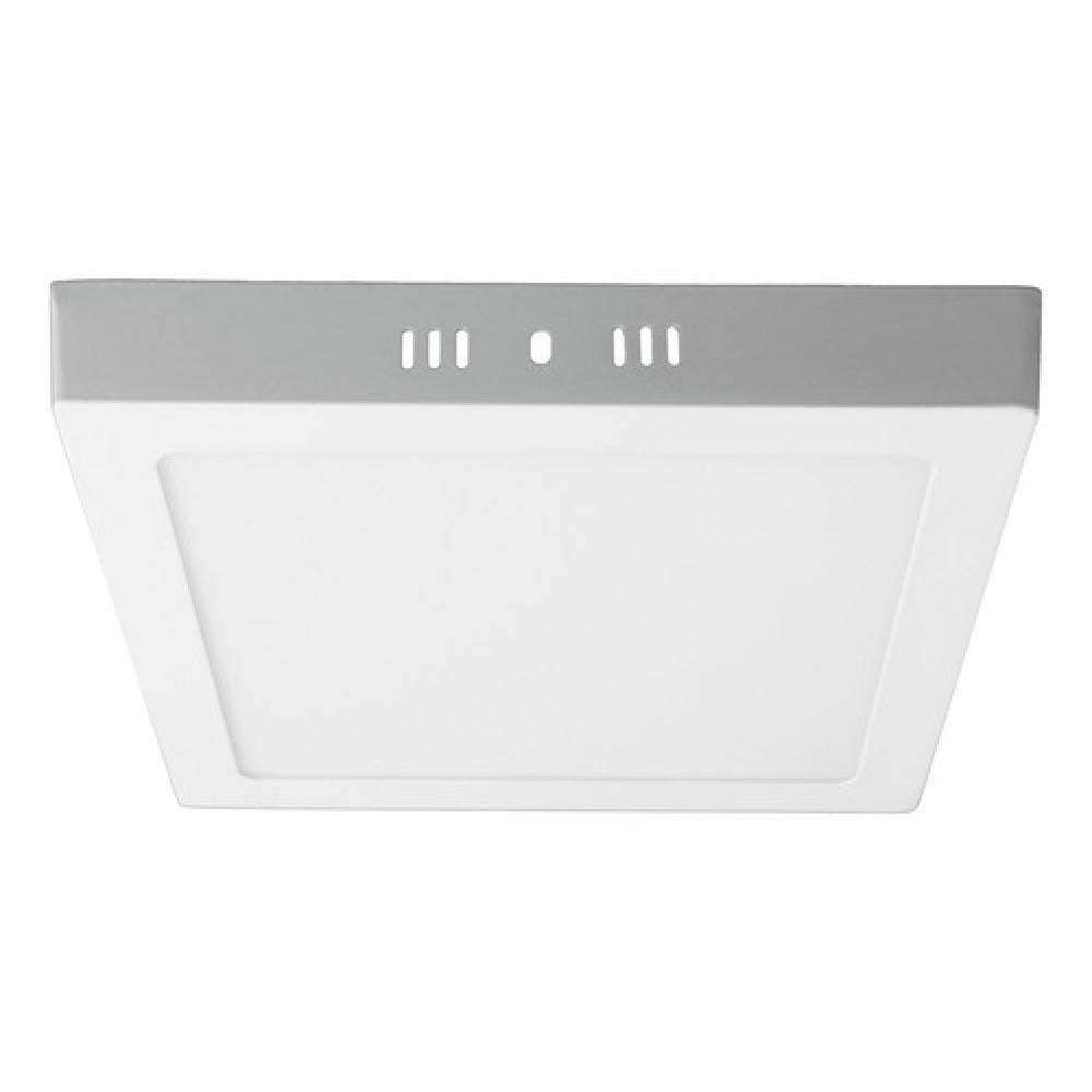 Teimporta - Panel Led Foco Plafón Sobrepuesto Cuadrado 24w Luz Fría Blanco