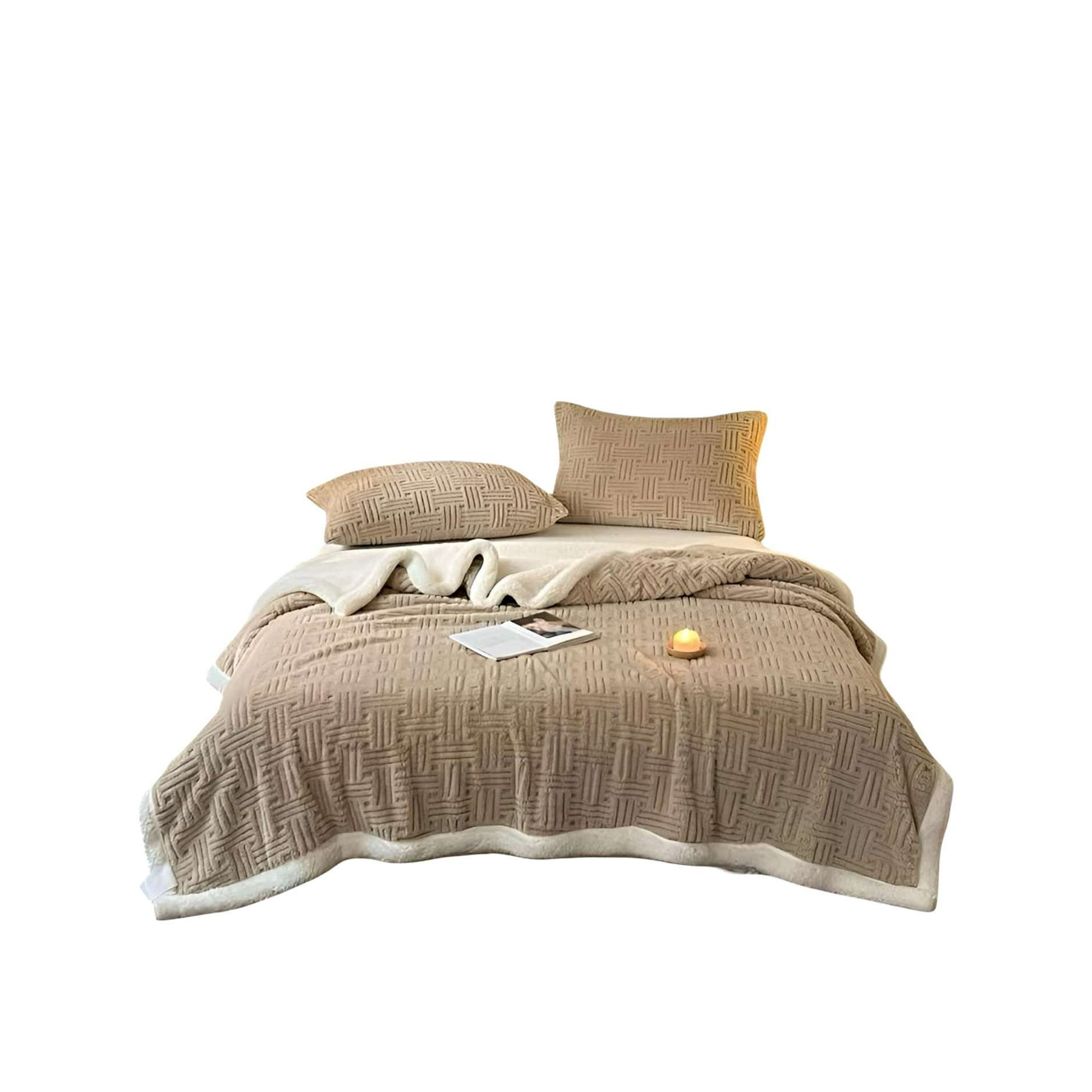 Parati - Frazada Manta Con Chiporro 2 Plaza Café