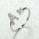 thumbnail image 3 of Stylish Silver A-Z Initial Rings for Weddings, Bridesmaids, and Couples - Perfect Gifts for Love and Fashion, 3 of 5