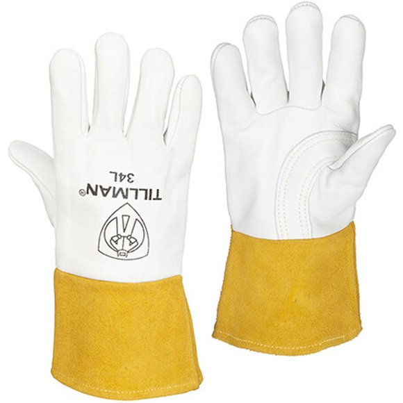 Guantes de soldadura Tillman, talla grande, cuero de vaca de gran peso