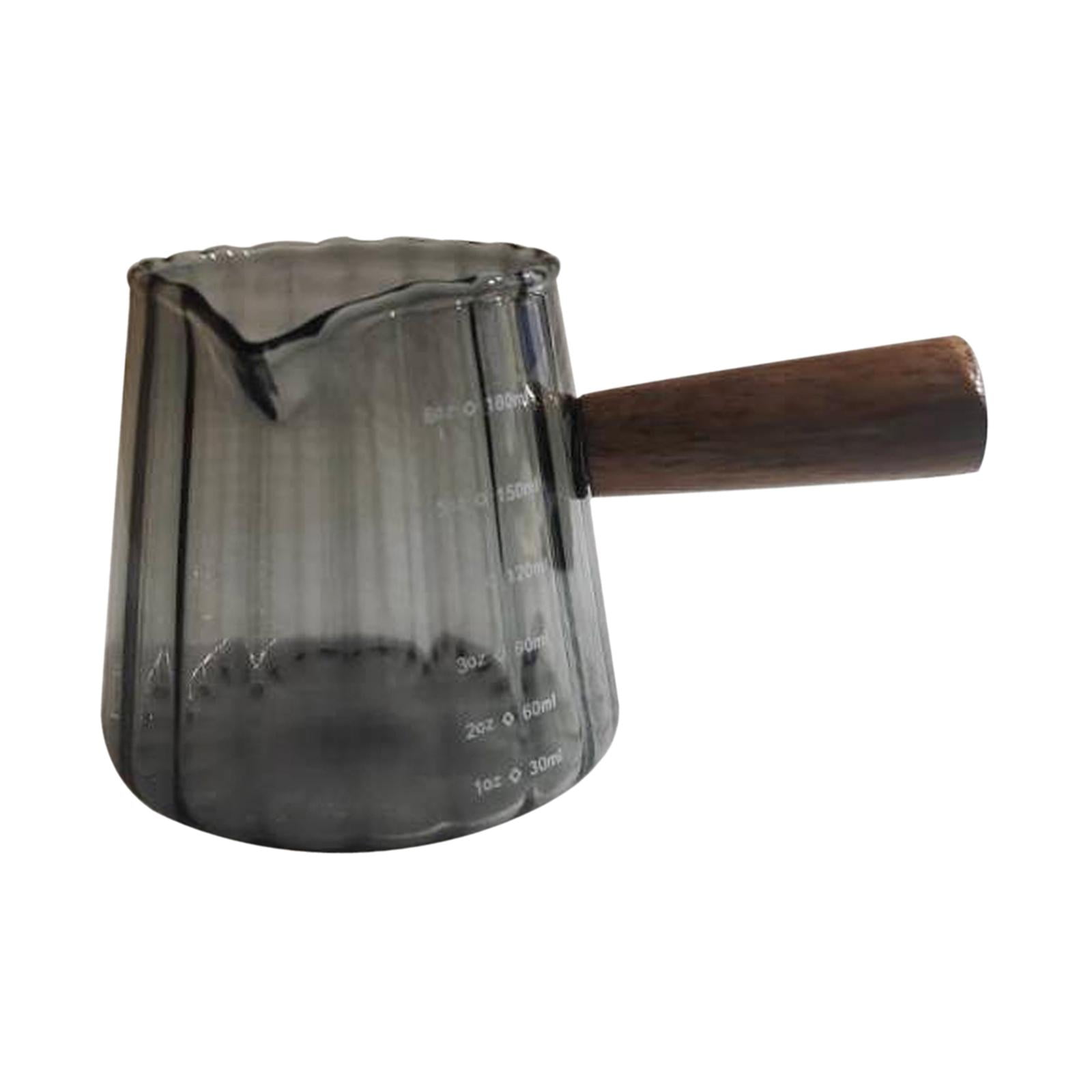 Magideal - Taza De Leche De Vidrio, Taza De Té Resistente A Altas Temperaturas, Taza De Café Expreso De 180ml Para Casa De Té, Restaurante, Bar, Cocina Y Oficina Negro