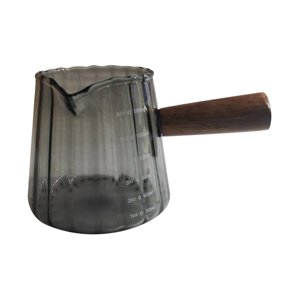 Magideal - Taza De Leche De Vidrio, Taza De Té Resistente A Altas Temperaturas, Taza De Café Expreso De 180Ml Para Casa De Té, Restaurante, Bar, Cocina Y Oficina Negro