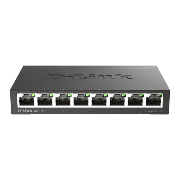 Conmutador Ethernet D-Link DGS-108 8 Puertos Gigabit No Administrado