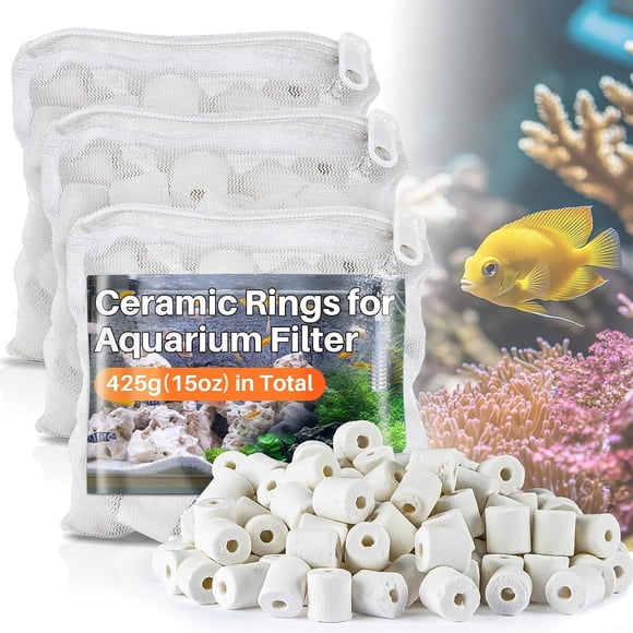 Anillos cerámicos Sukh para filtro de acuario