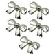 thumbnail image 5 of 5x Clips De Zapatos De Moda Accesorios De Hebilla De Lazo Nupcial Prendas De Vestir Plata, 5 of 5