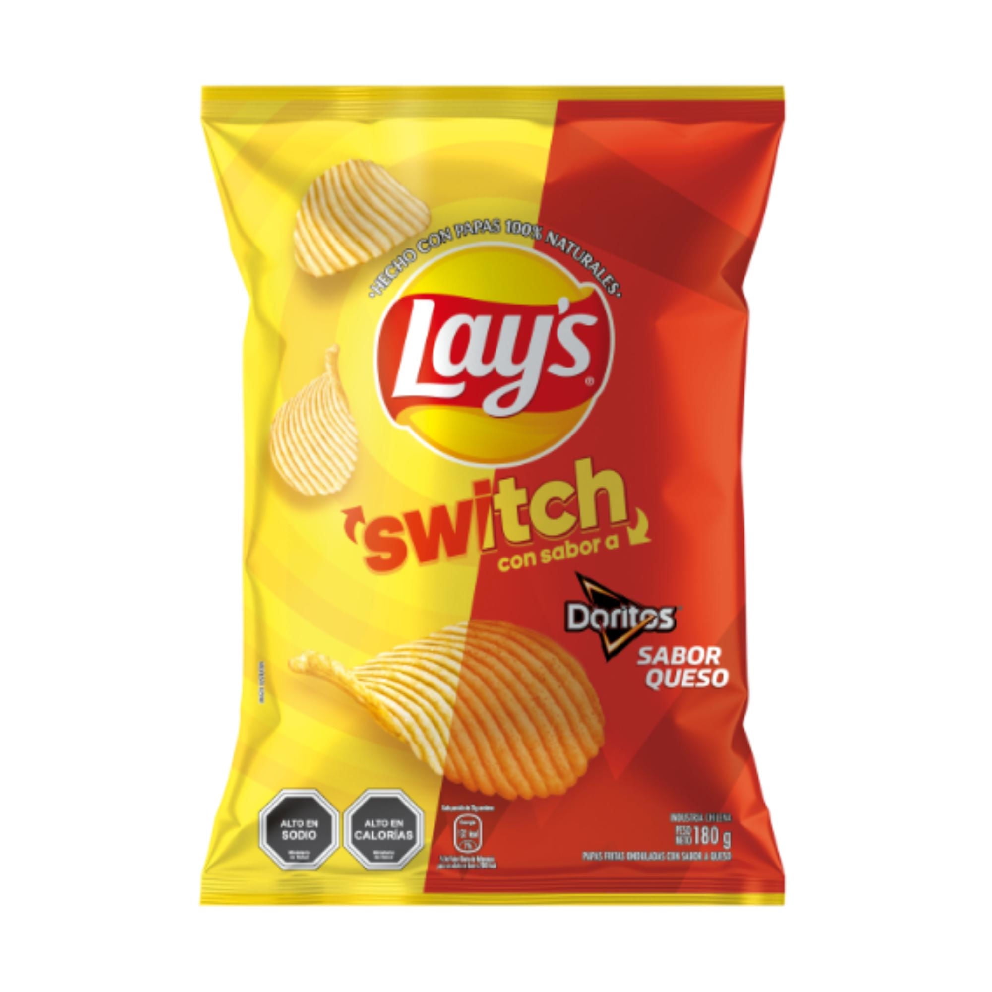 Papas Fritas Switch Sabor A Doritos Queso 180 g Lay's