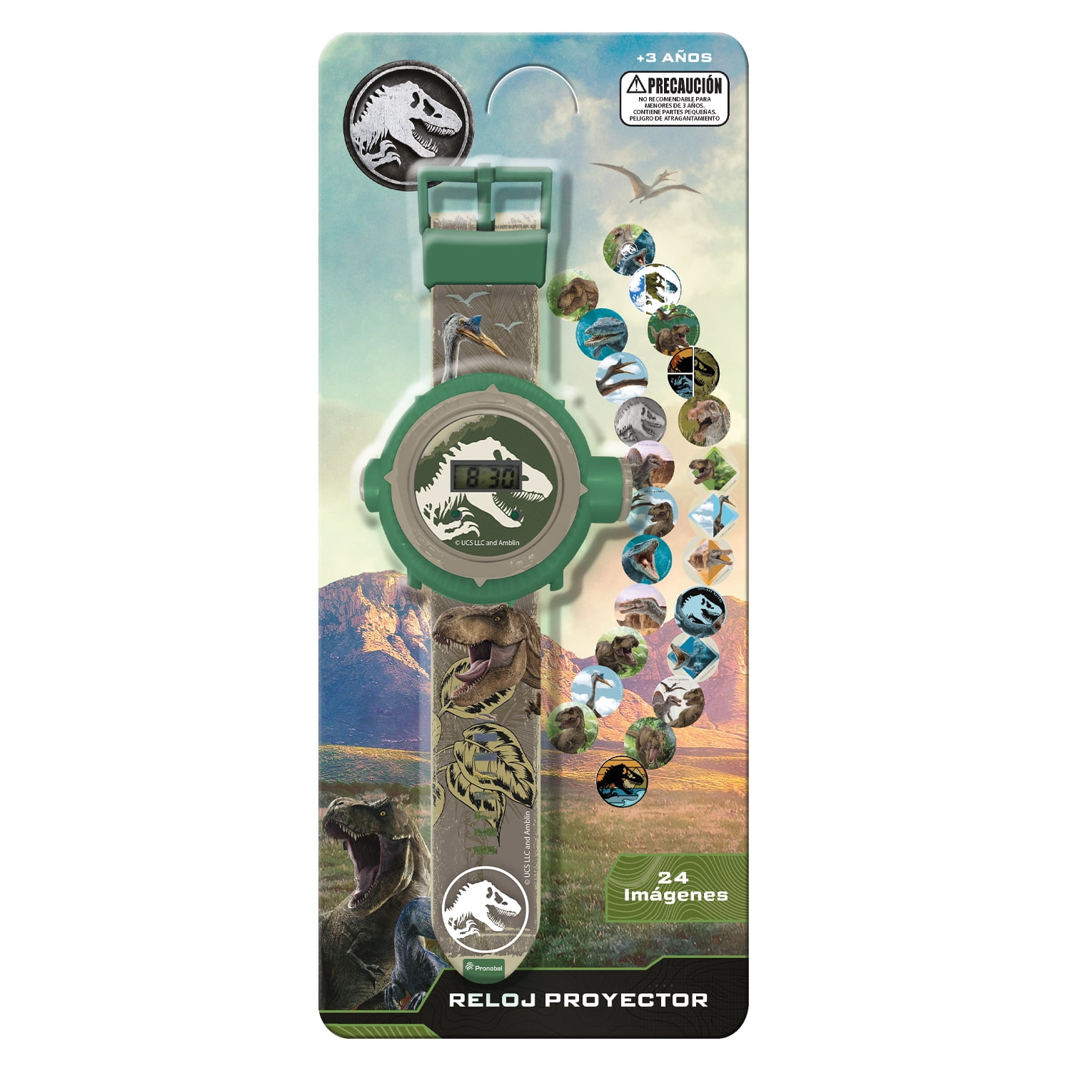 Reloj Proyector 24 Imágenes Jurassic World