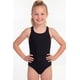 thumbnail image 1 of Traje de baño básico de niña negro Talla 8, 1 of 4