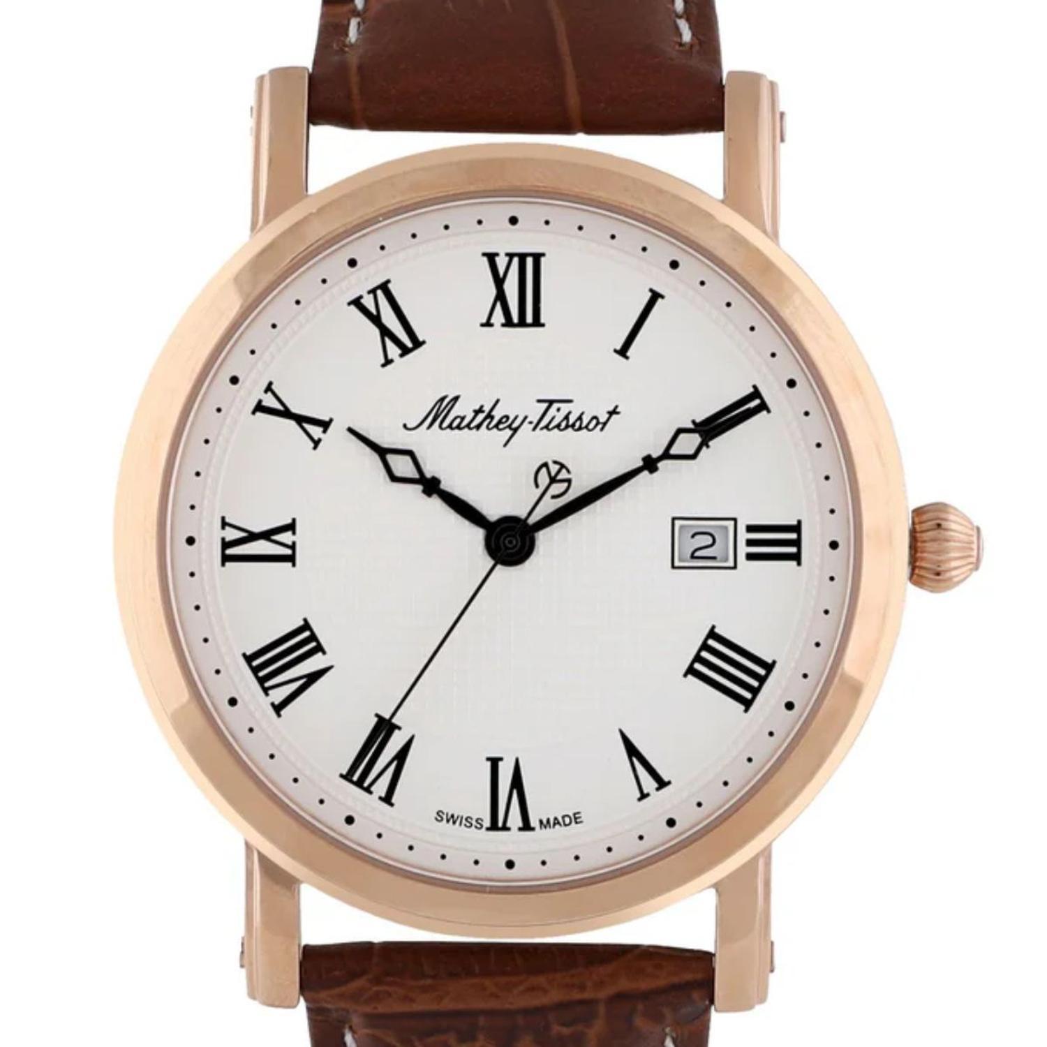Reloj Mathey-Tissot Hombre City Leather Hb611251Pbr