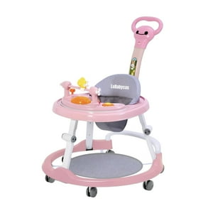 Andador Caminador 4 En 1 Aita Con Manilla Lubabycas Rosado