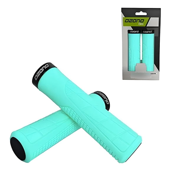 Puños Ozono Ergonómicos Mtb Lock Grip Manillar Empuñadura turquesa