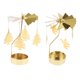 thumbnail image 5 of 2pcs Decoración Navide?a Vela Giratoria Tenedor De Luz De Té Candelabro Dorado, 5 of 5