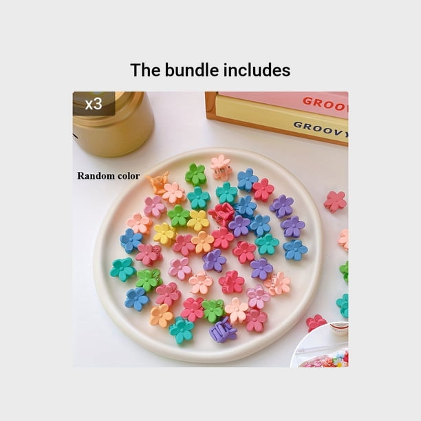 50pcs Cute Mini Hair Claw Clips for Baby and Girl - Non-Slip Tiny Plastic Clips for Hair Accessories and Styling