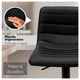 thumbnail image 3 of Pack 2 Silla Piso Bar Ajustable Negra Ergonómica Giratoria Cocina Isla 150kg, 3 of 10