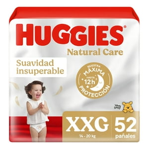 Kimberly Clark - Pañales Huggies Natural Care Xxg 52 Unidades Rojo