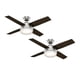thumbnail image 1 of PACK X2 VENTILADOR DE TECHO HUNTER DANTE NIQUEL 44, 1 of 6