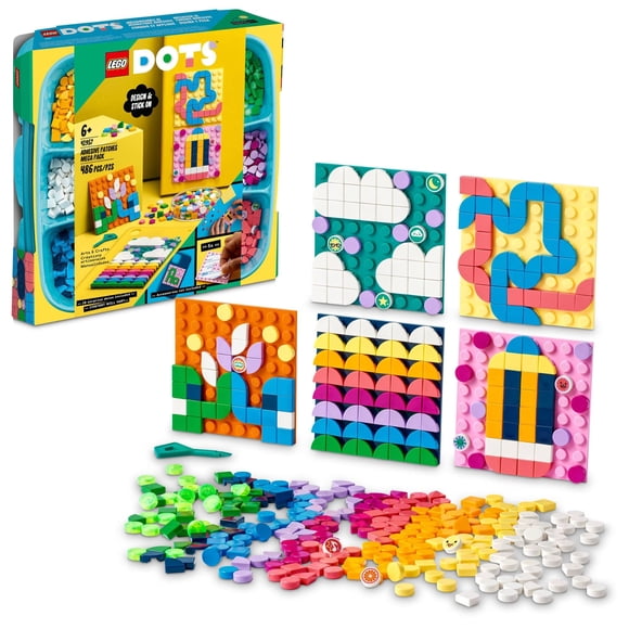 Parches adhesivos LEGO DOTS del kit de construcción Arts and Crafts