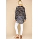 thumbnail image 4 of Camisa Ccwholesalesclothings Estampado Animal Botones Cuello Solapa Bolsillo Pecho, 4 of 5