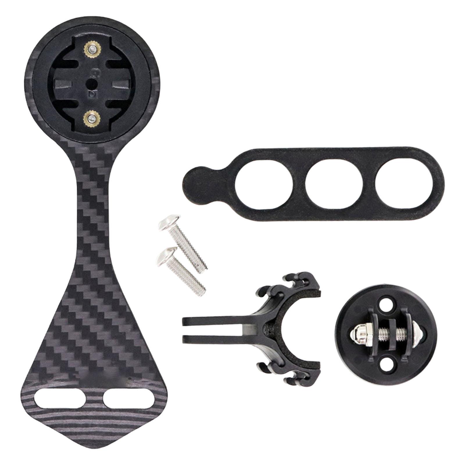 Ioensy - Montaje Frontal Para Bicicleta Gps Computadora Ciclismo Mtb Stem Holder Soporte De Cámara Fibra De Carbono