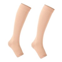 Ioensy - Calcetines De Compresión Para Ayudar A La Circulación Para Correr, Oficinistas, Caminar, Color Piel M