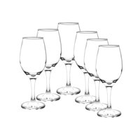 Display 6 Copas Transparente De Vino Tinto Rioja 386Ml Cristar