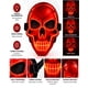 thumbnail image 5 of Mascara De Calavera Con Luz Led Para Halloween Y Fiestas, 5 of 6