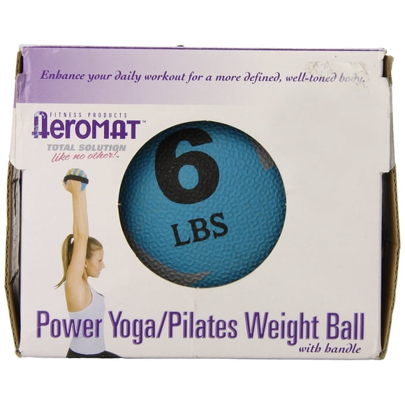 Pelota de yoga con peso Aeromat Soft, verde azulado/gris, 2.7 kg