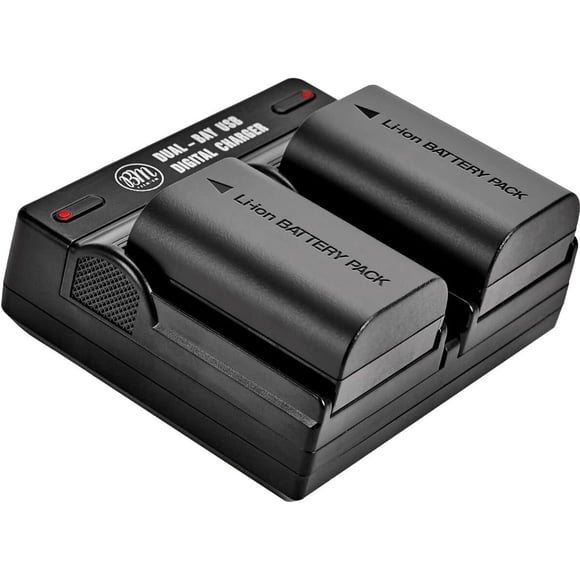 2 baterías BM Premium LPE6N de 2600 mAh con cargador dual